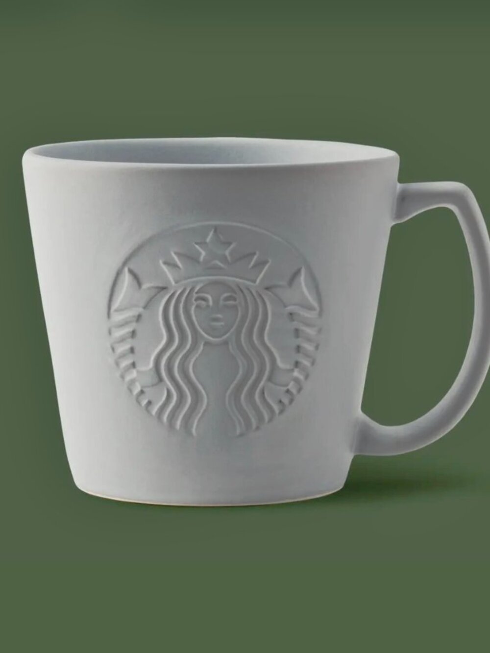 Starbucks Grande Coffee Mug 2019 Anniversary 16oz Siren Logo Mermaid Matte Gray